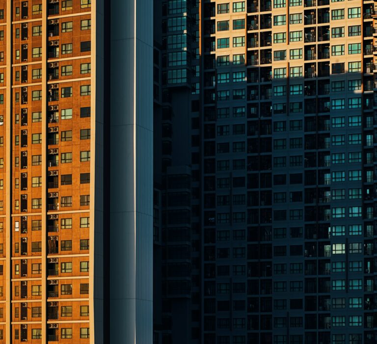 abstract background with skyscrapers
